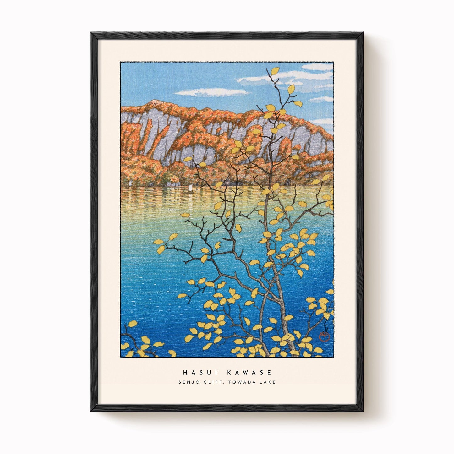 Hasui Kawase - Senjo Cliff Japanese Print