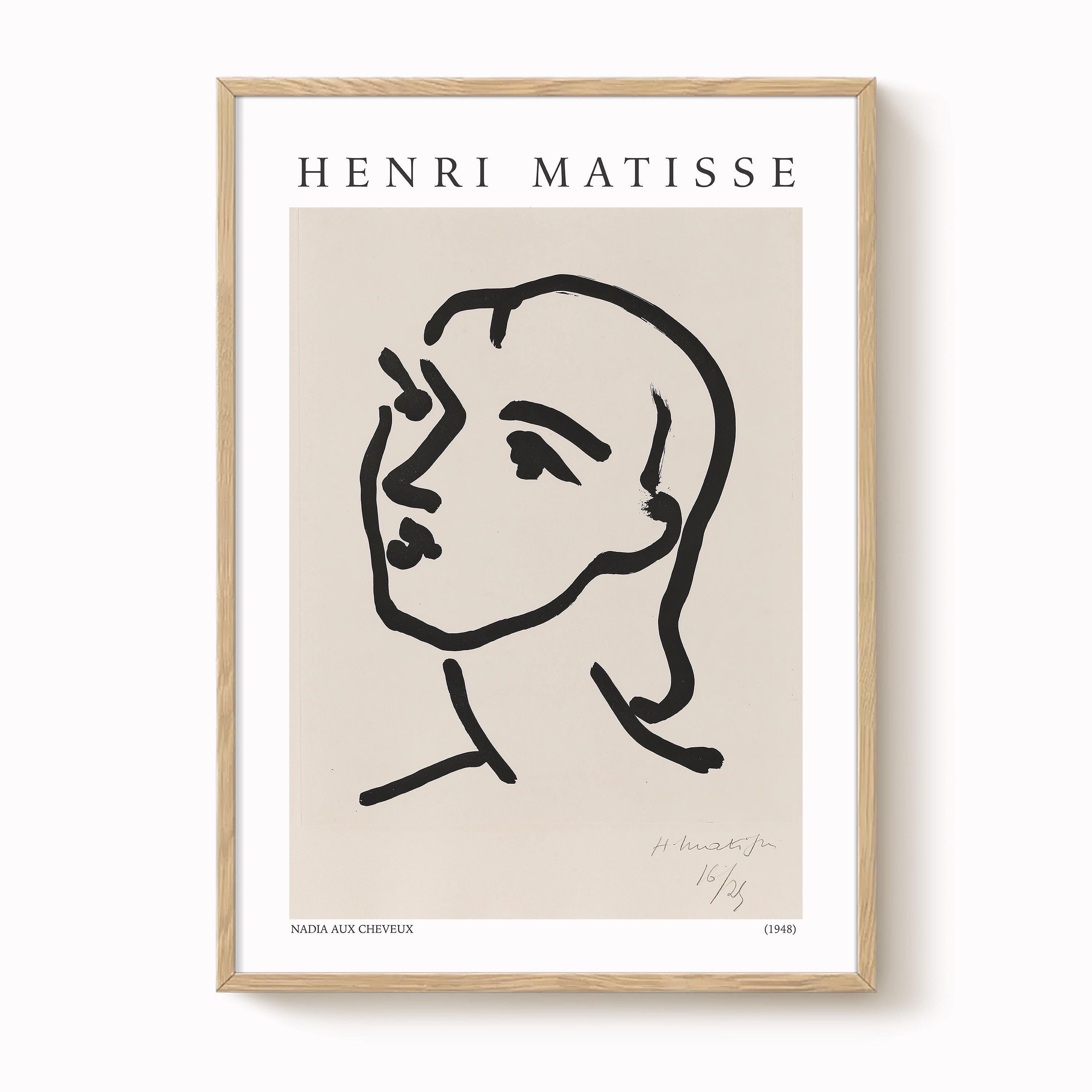 Henri Matisse - Nadia Aux Cheveux Lisses Art Print – Modern Artefacts