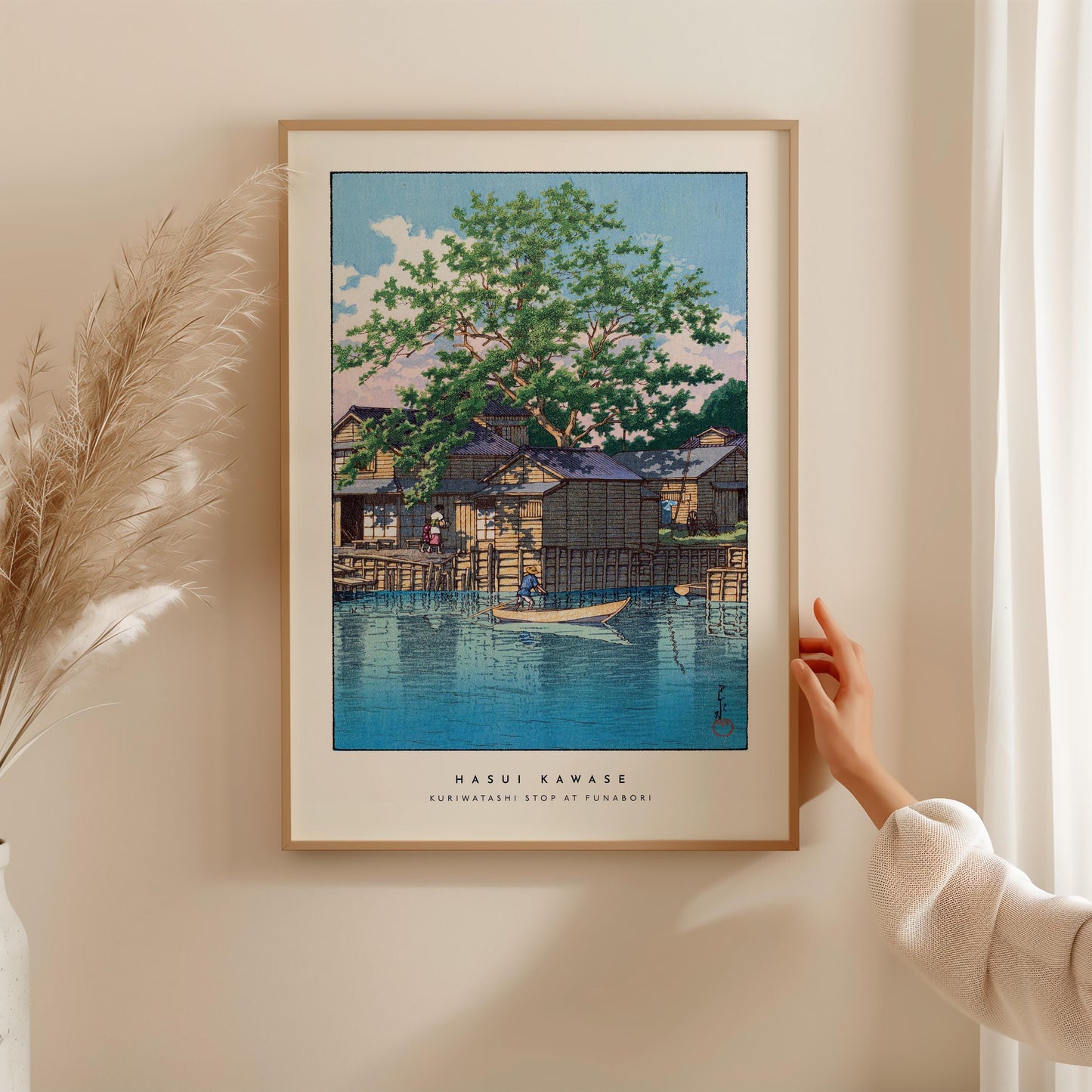 Hasui Kawase - Kuriwatashi Stop At Funabori Print