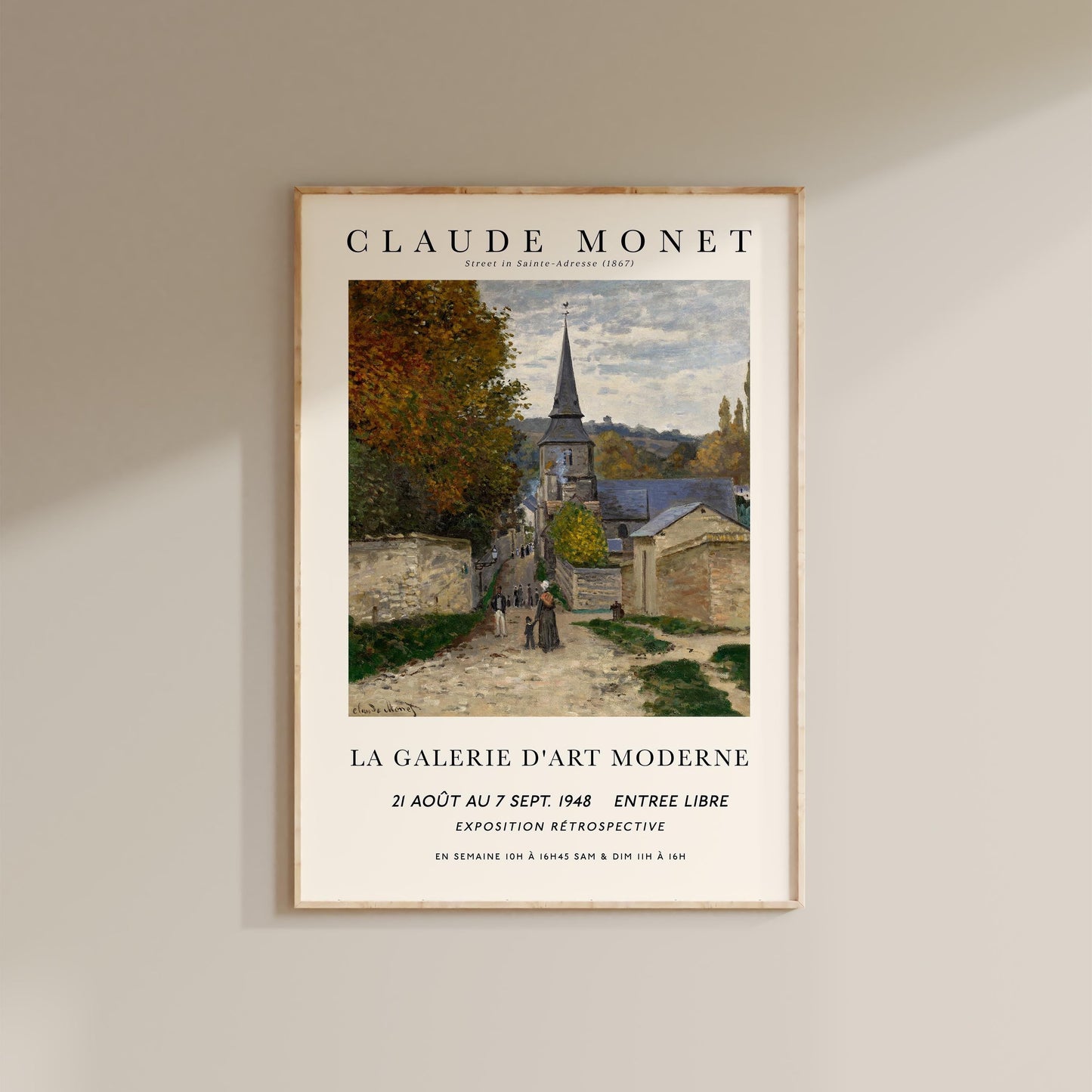 Monet - Street in Saint-Adresse Print