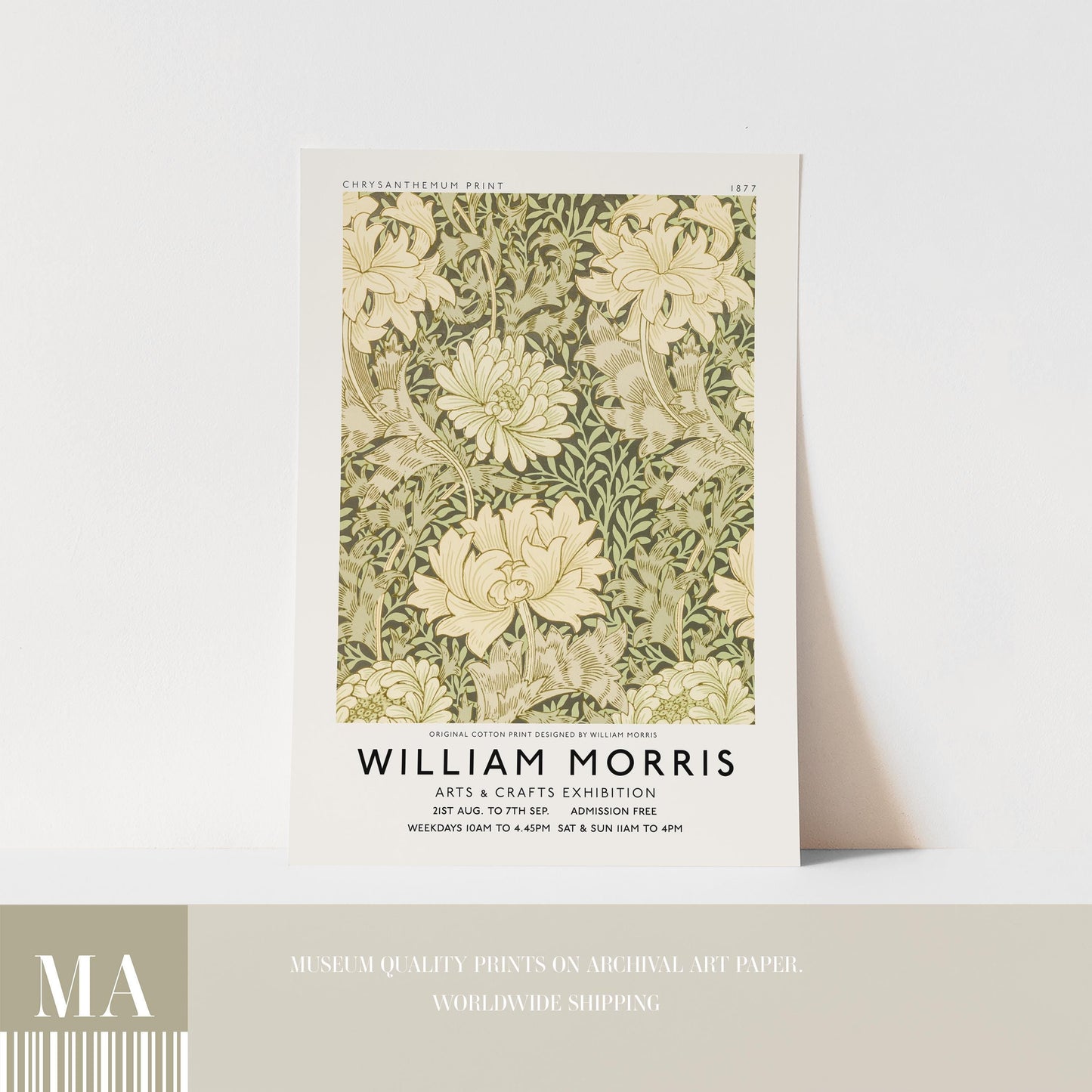 William Morris - Chrysanthemum Print