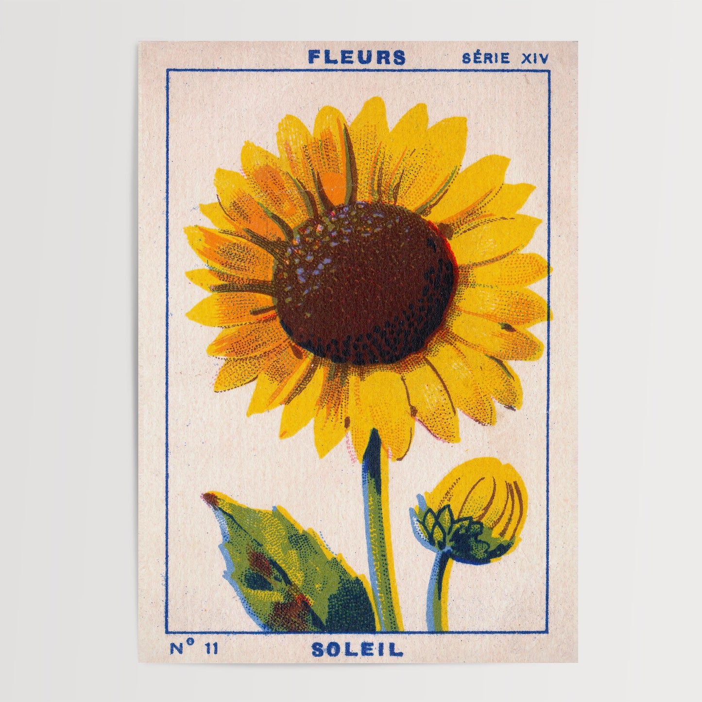 Vintage Sunflower Print