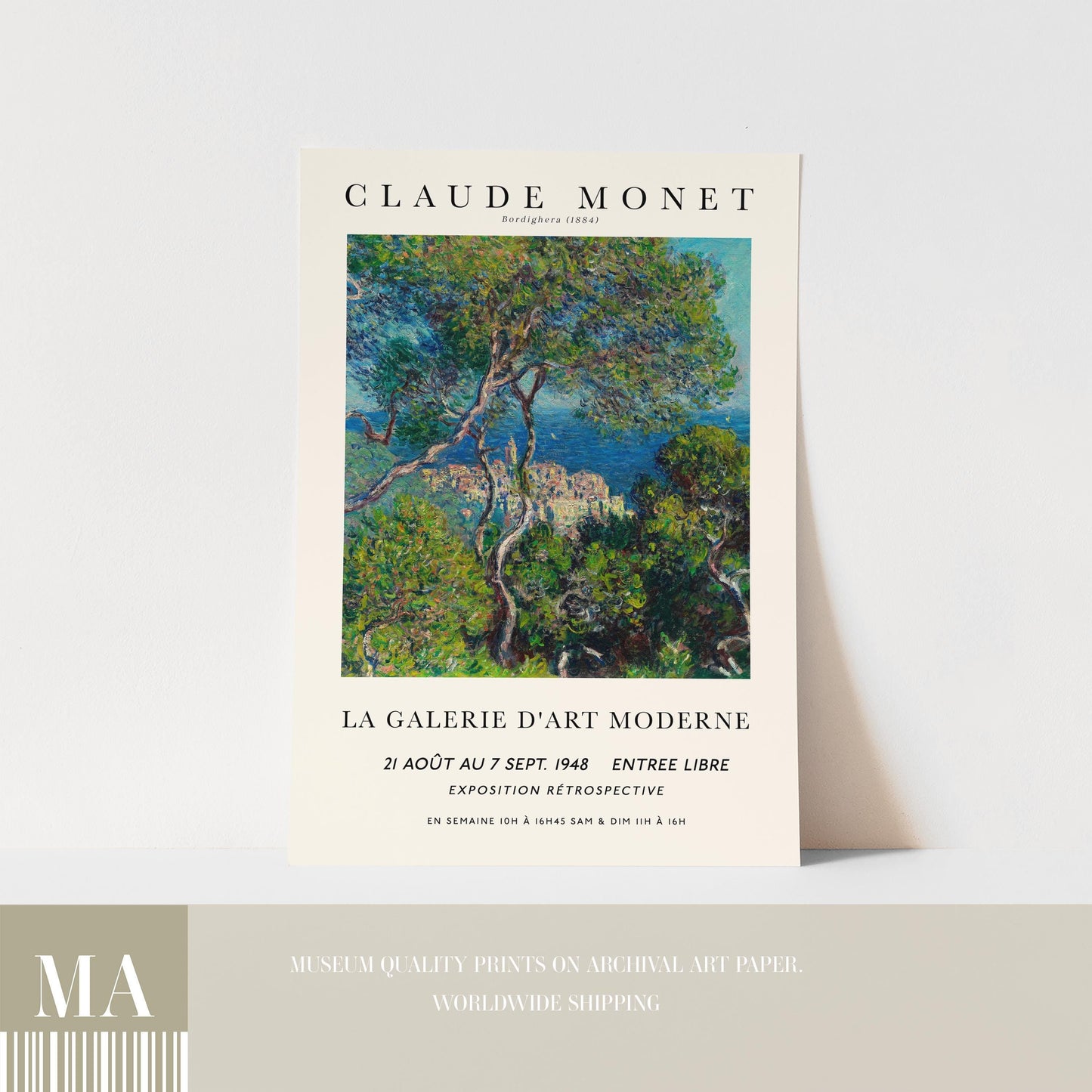 Monet - Bordighera Print