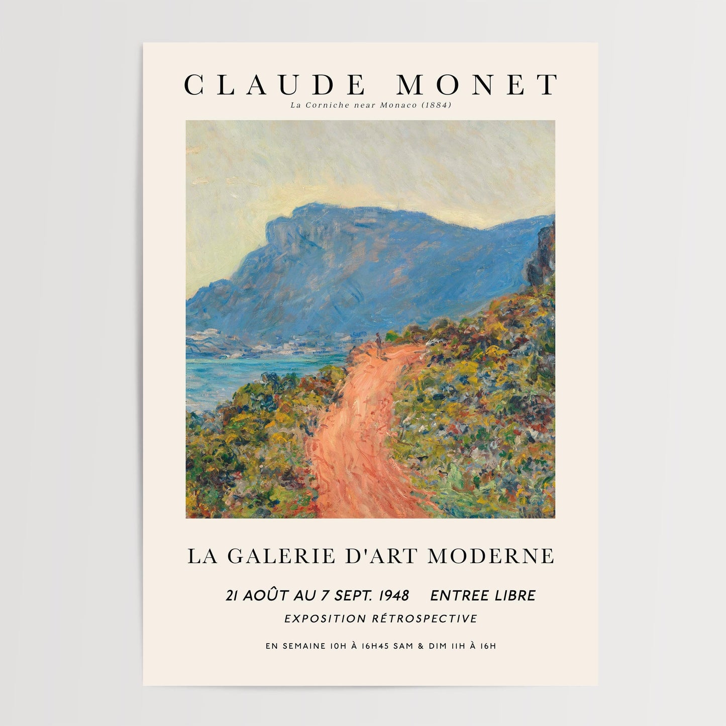 Monet - La Corniche Print