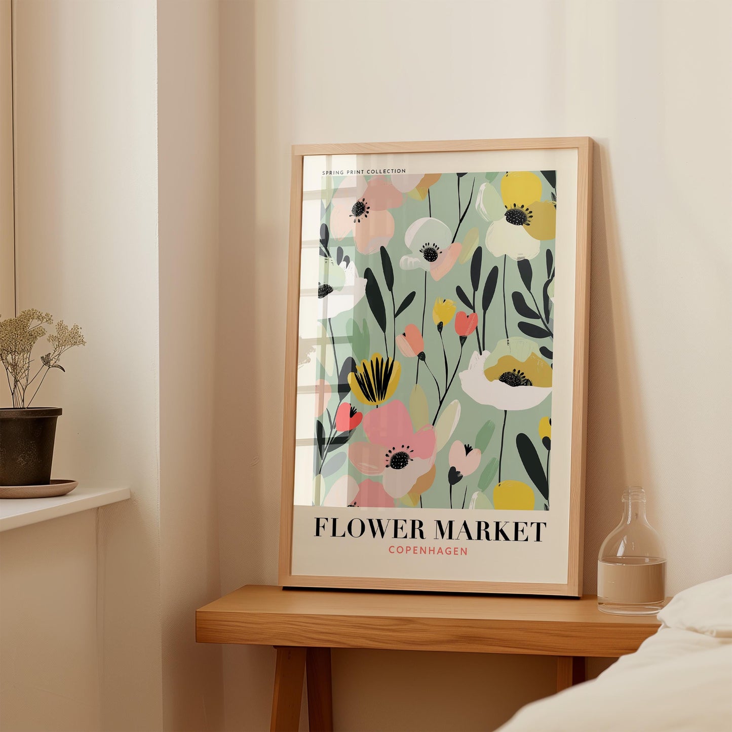 Copenhagen Flower Market Print