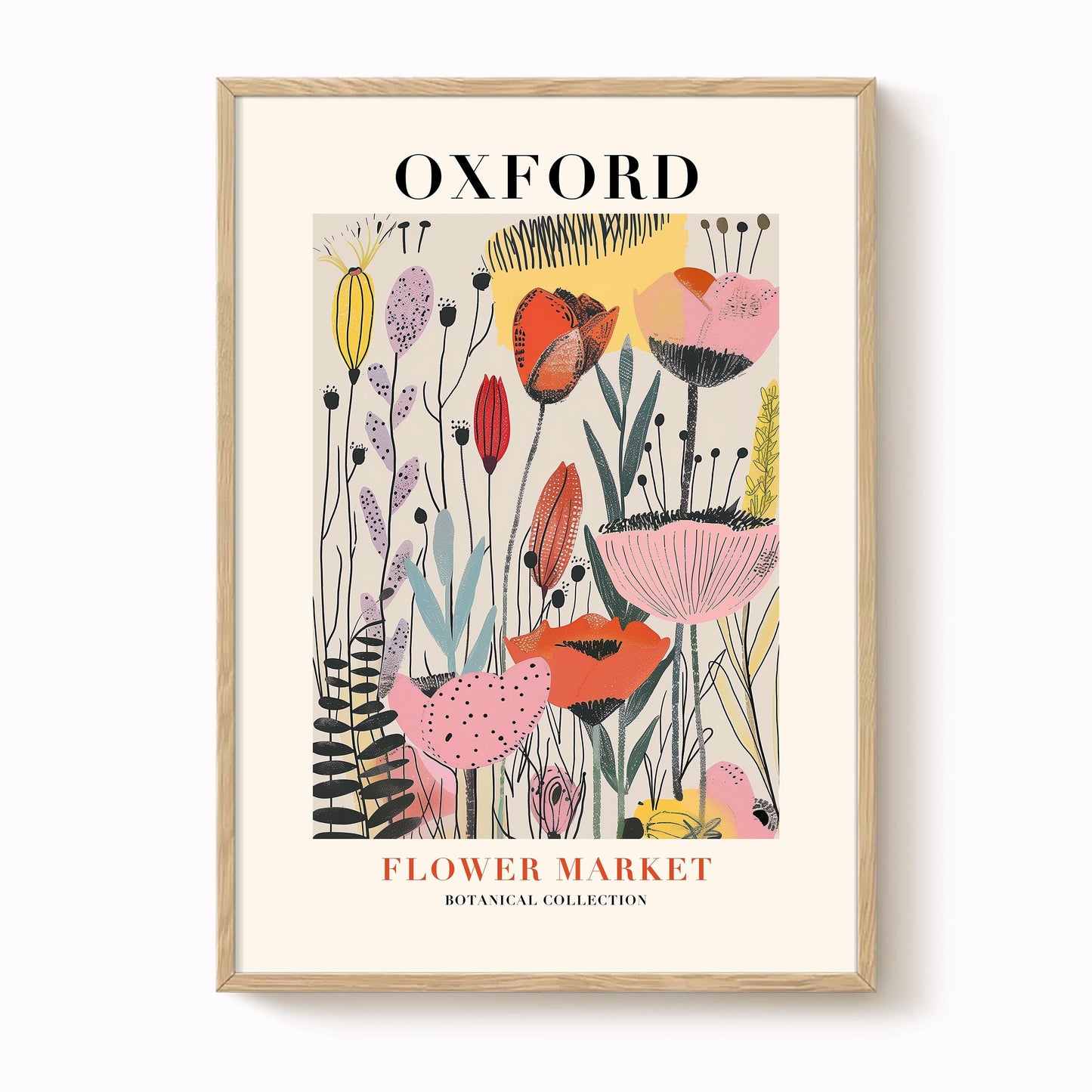 Oxford Flower Market Print