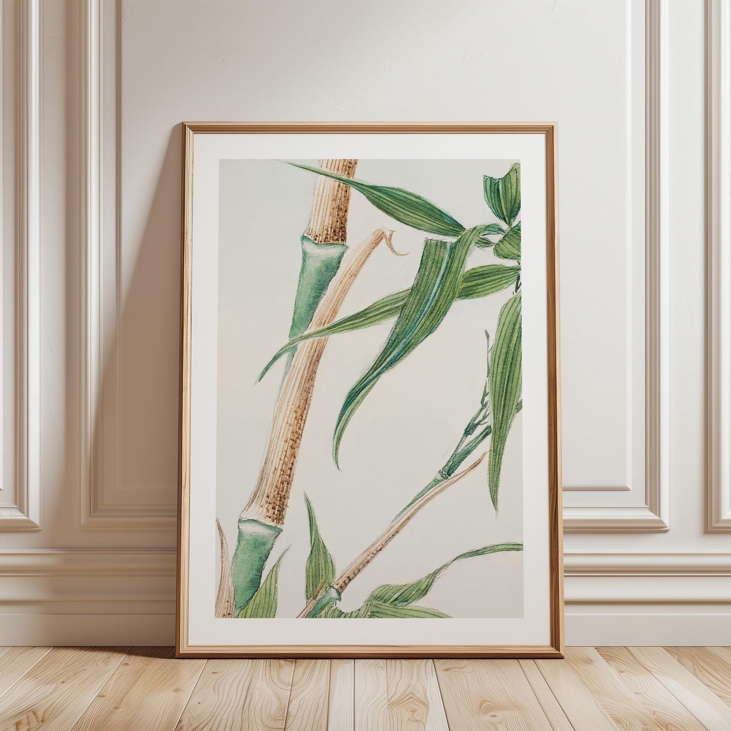 Megata Morikaga - Japanese Bamboo Print