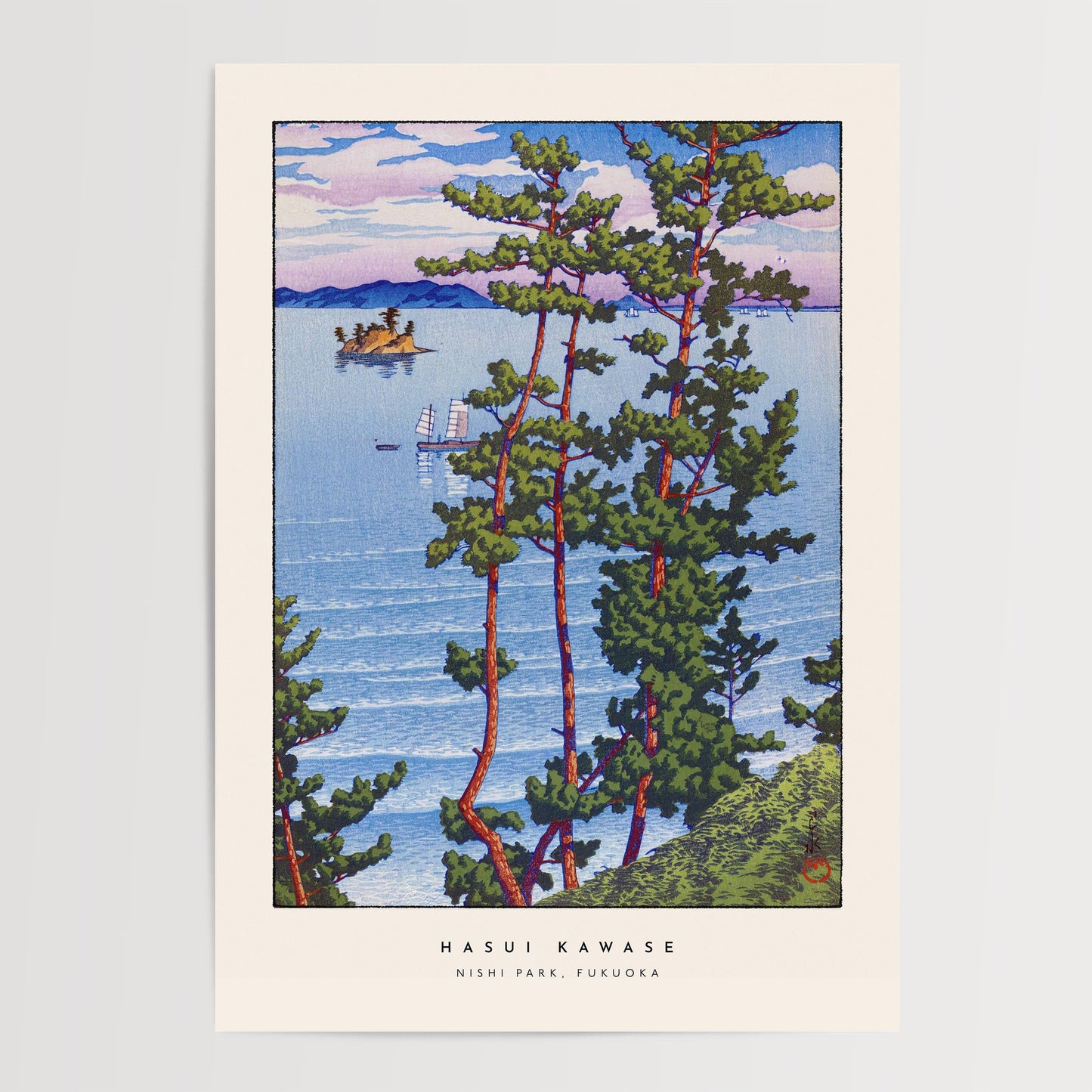 Hasui Kawase - Nishi Park At Fukuoka Print