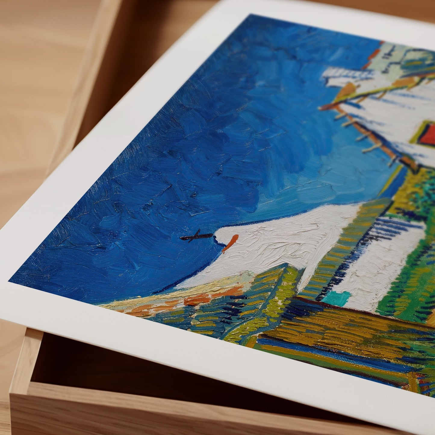 Van Gogh - Three White Cottages Print