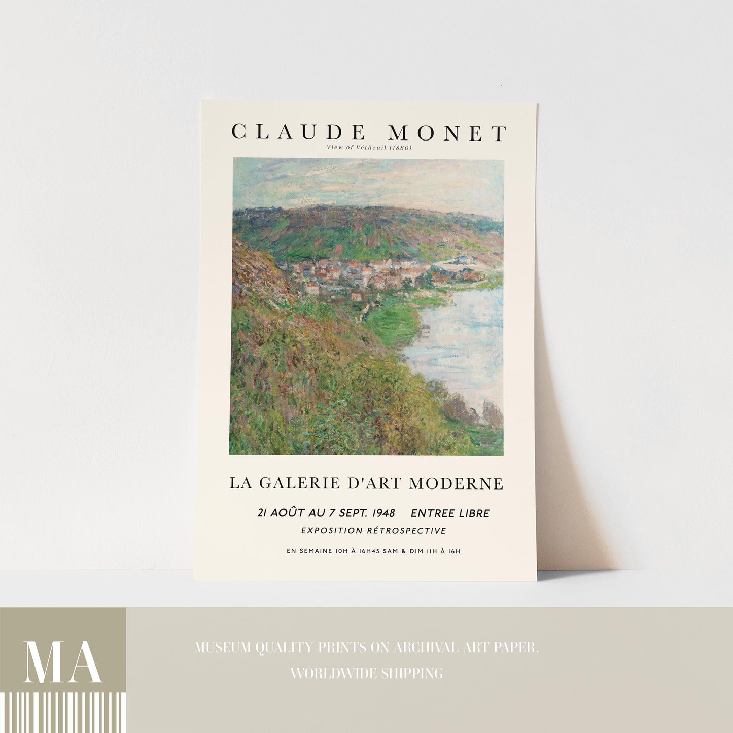 Monet - View of Vétheuil Print