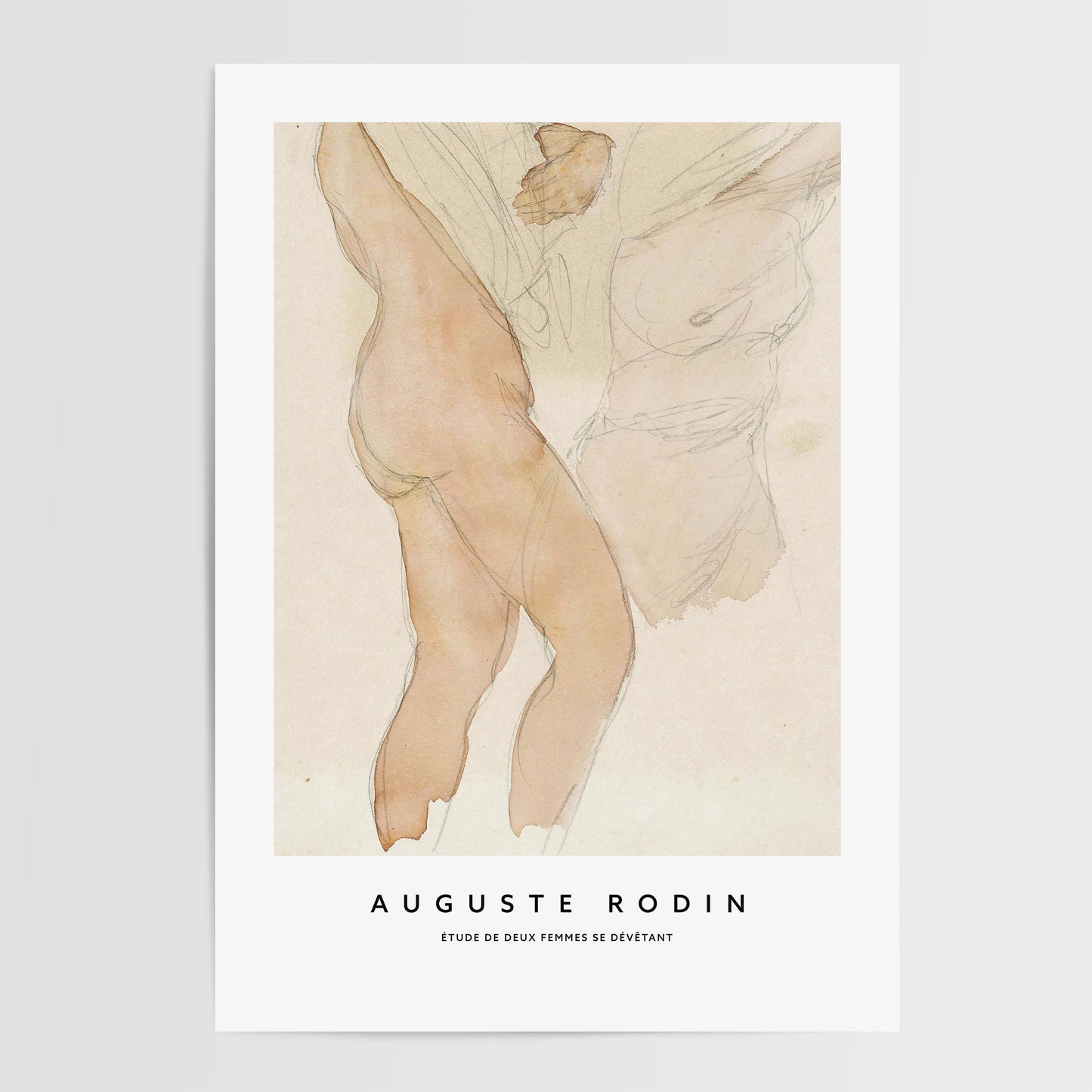 Auguste Rodin - Nude Study Print