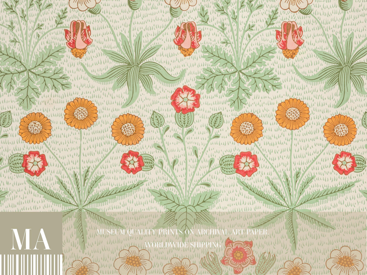 William Morris - Daisy Pattern Print