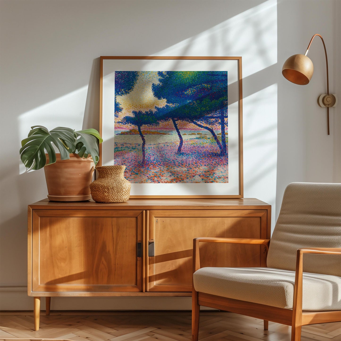 Henri-Edmond Cross - La Plage De Saint-Clair Print