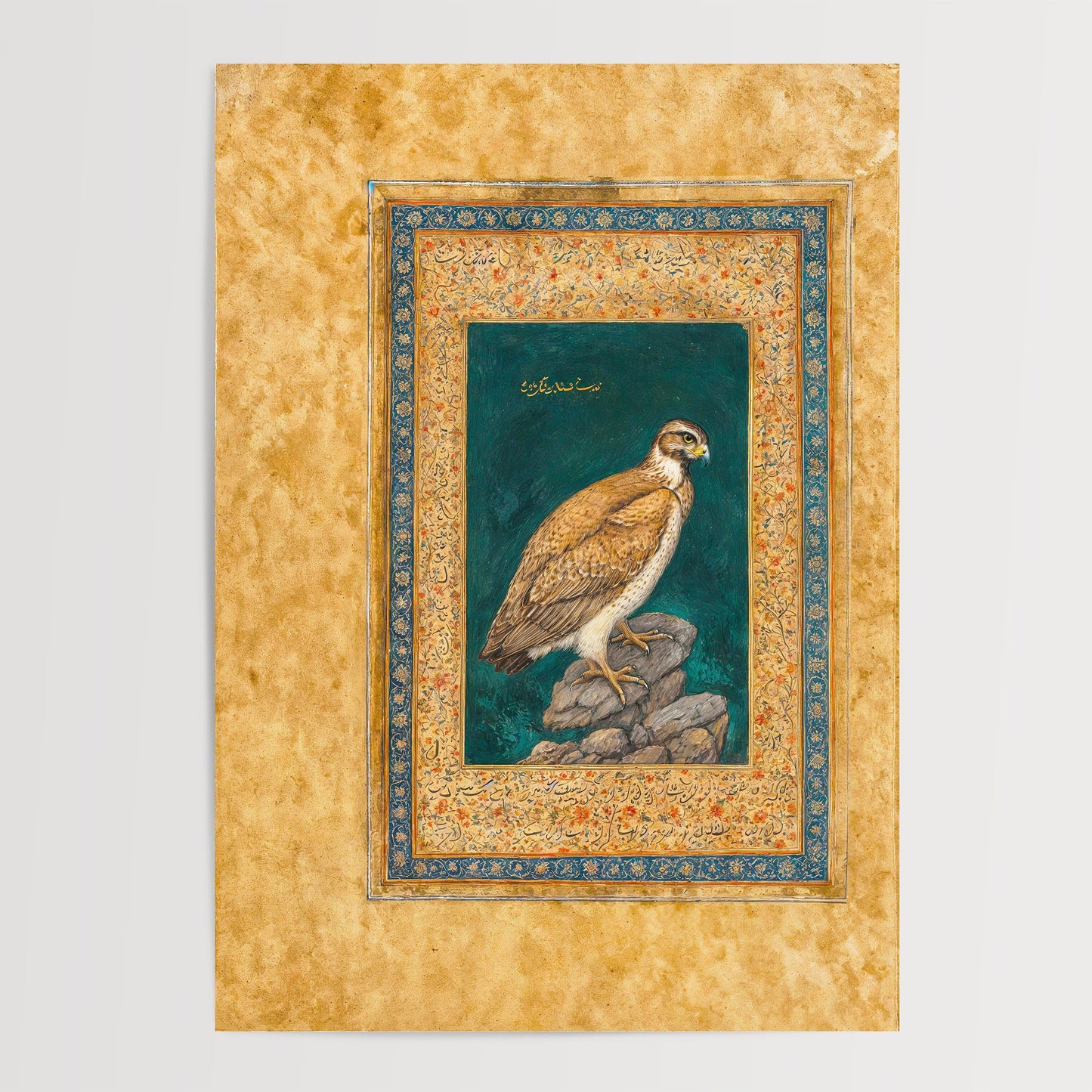 Mughal Golden Vulture Print