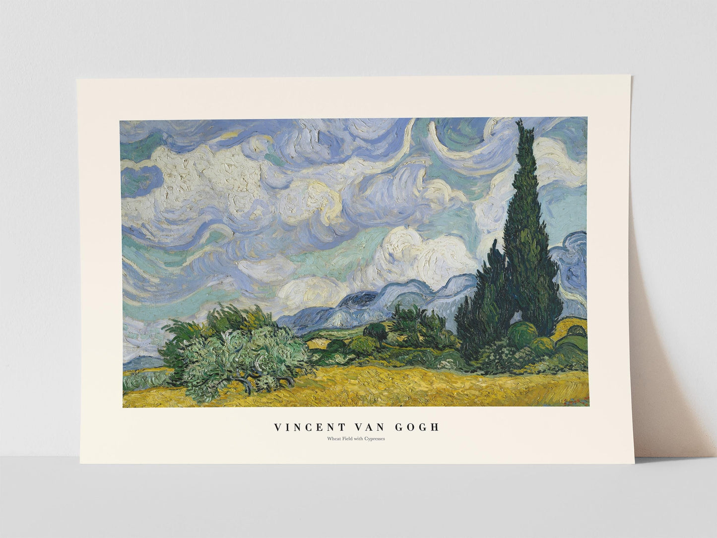 Van Gogh - Wheatfield with Cypresses Print