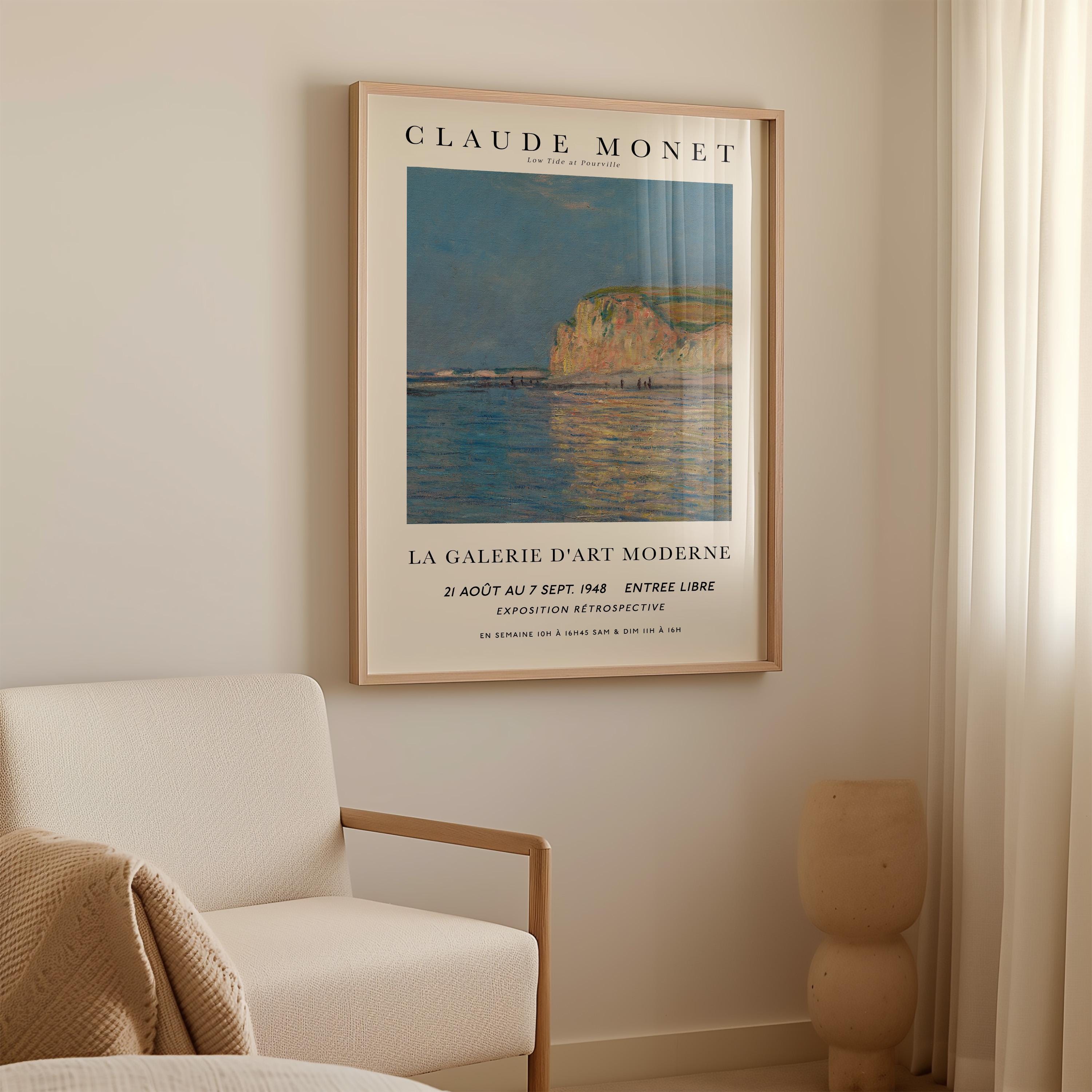 Monet - Low Tide at Pourville Print – Modern Artefacts