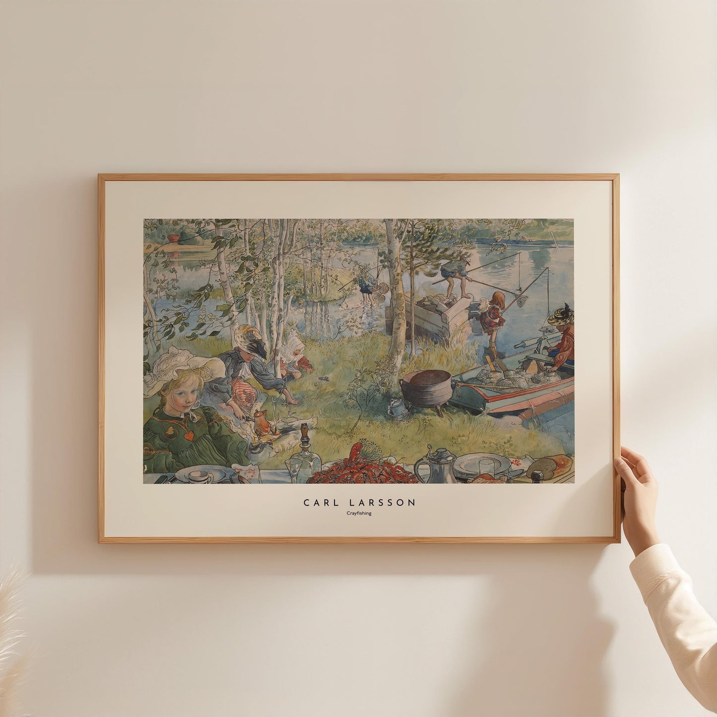 Carl Larsson - Crayfishing Print
