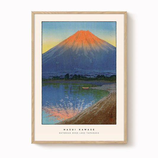 Hasui Kawase - Daybreak Over Lake Yamanaka Print