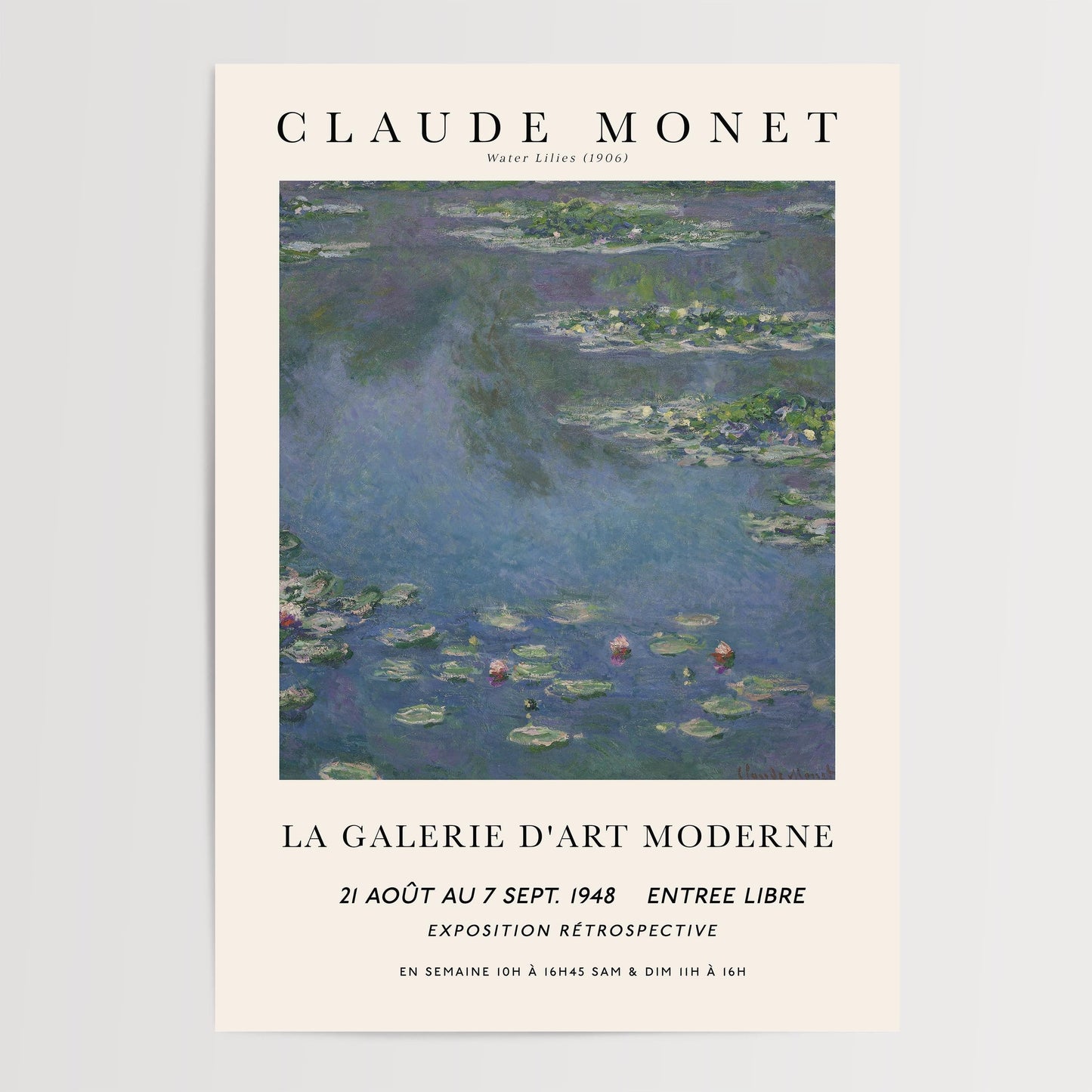 Monet - Water Lilies Print