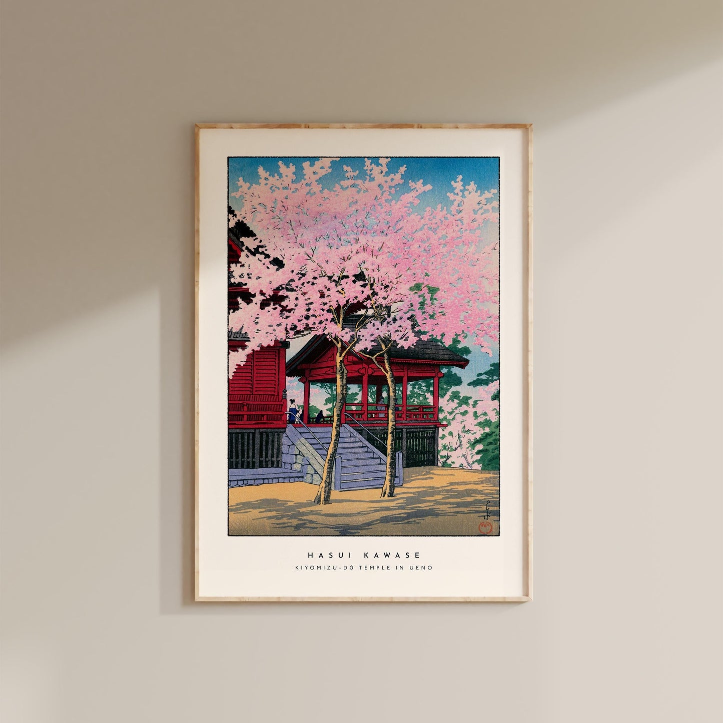 Hasui Kawase - Kiyomizu-Dō Temple In Ueno Print