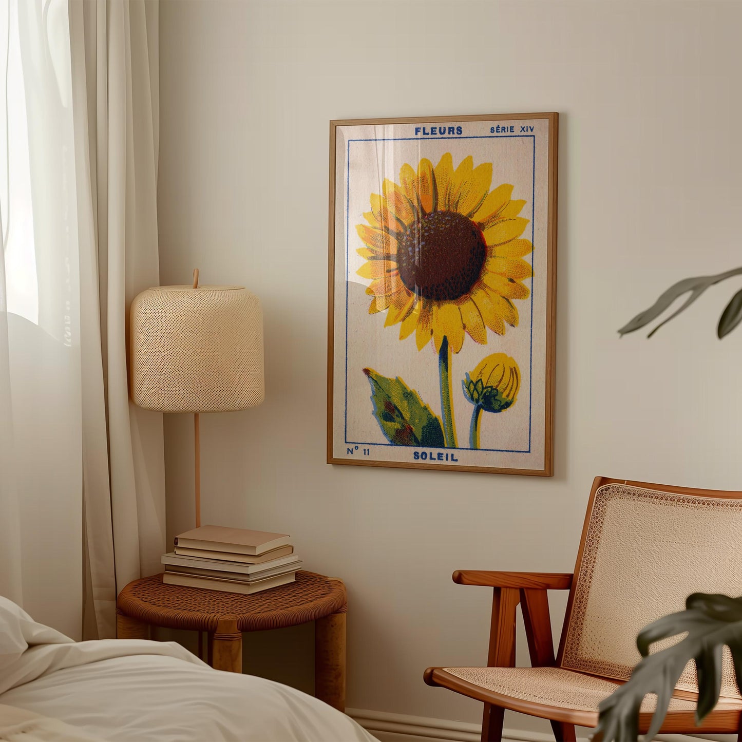 Vintage Sunflower Print