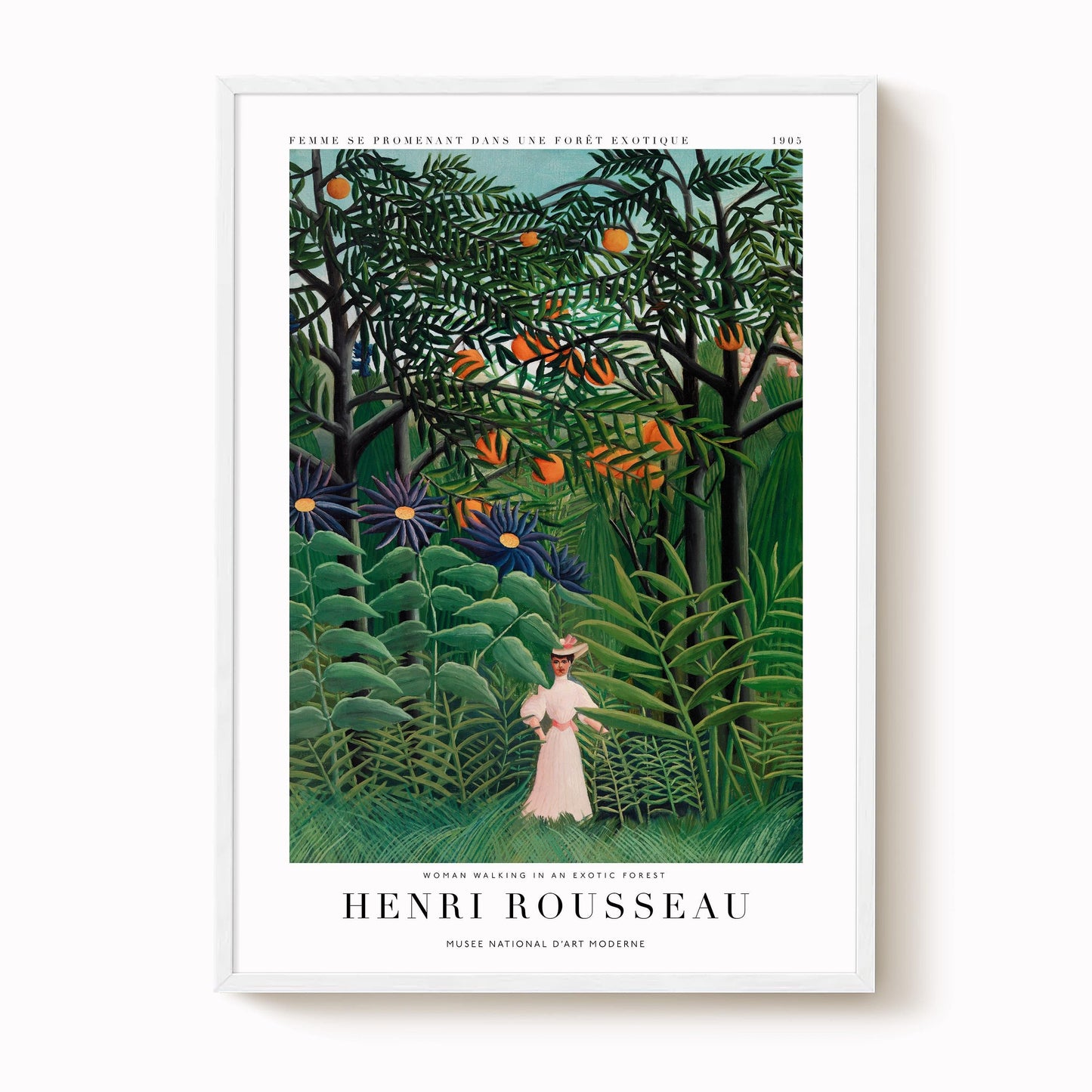 Henri Rousseau - Woman in an Exotic Forest Print