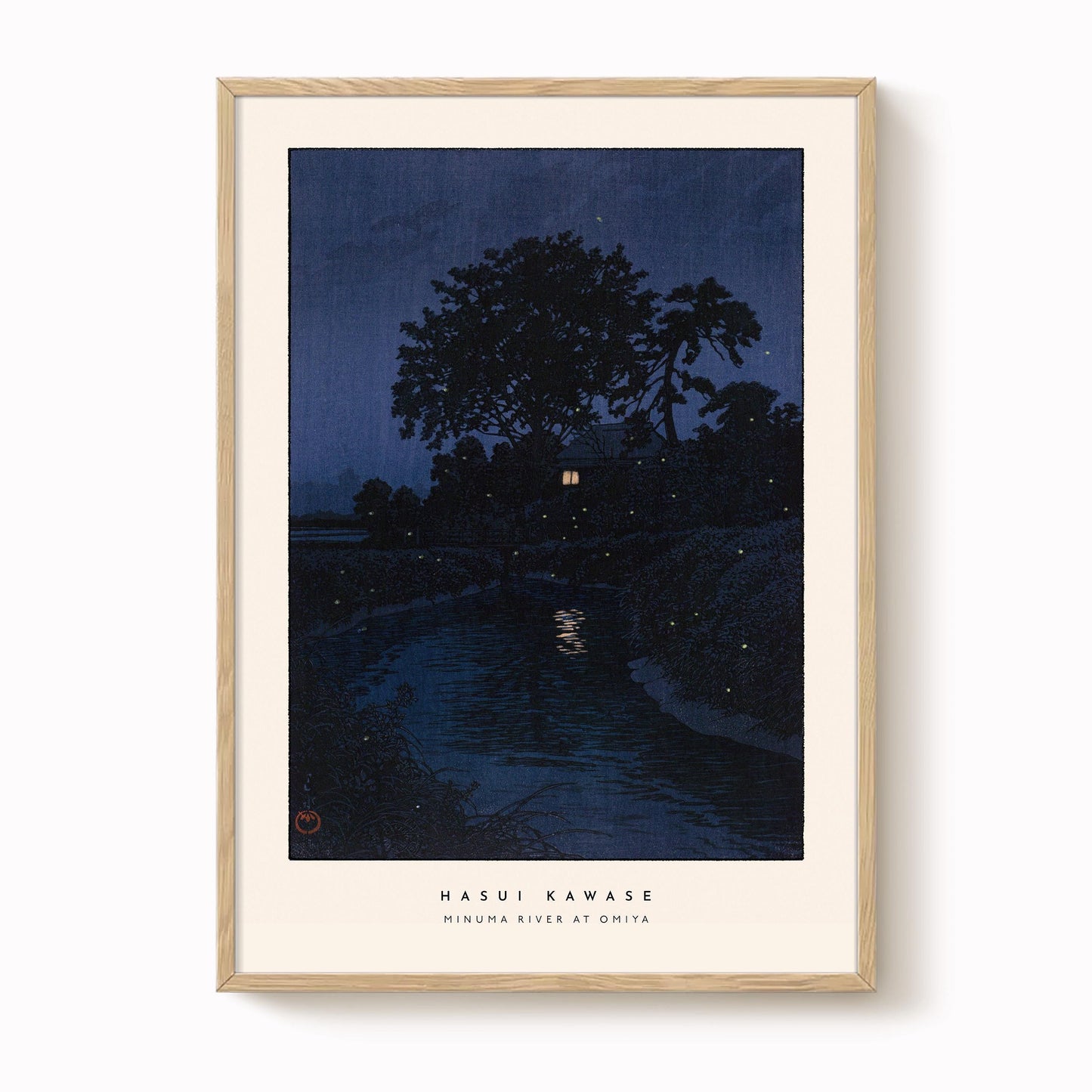 Hasui Kawase - Minuma River at Omiya Print