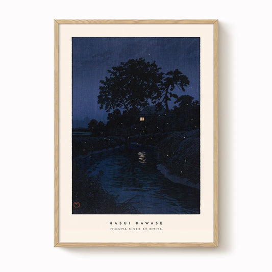 Hasui Kawase - Minuma River at Omiya Print
