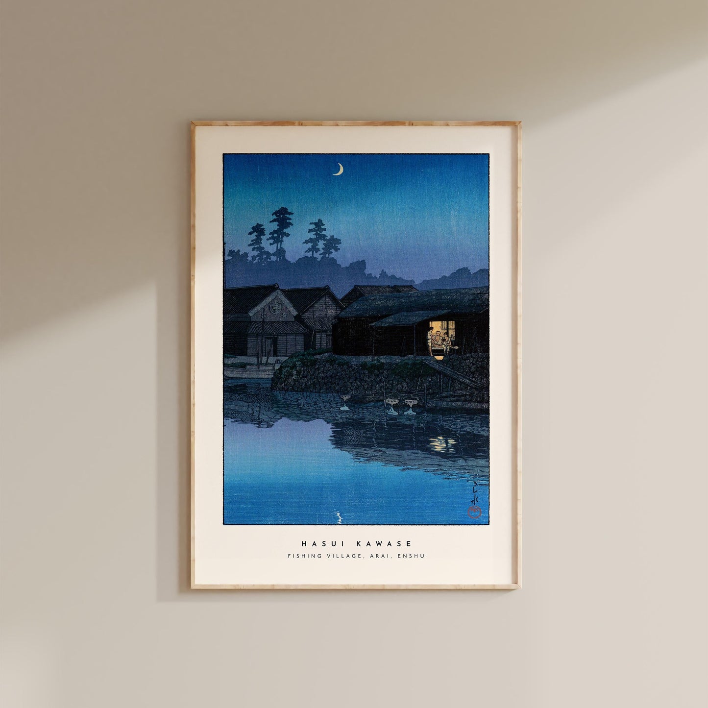 Hasui Kawase - Fishing Village Arai Enshu Print