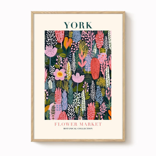 York Flower Market Print