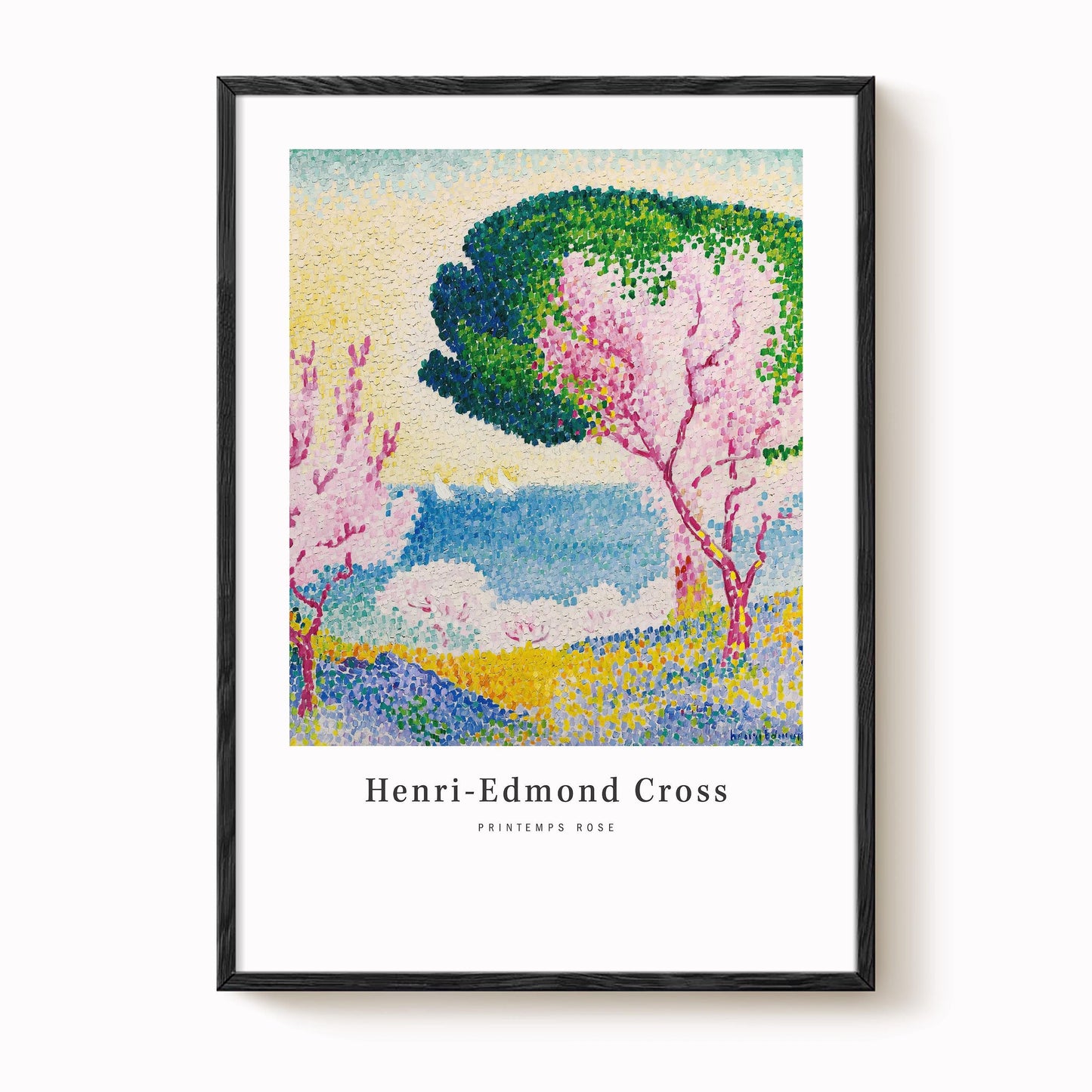 Henri-Edmond Cross - Printemps Rose, Pink Spring Print