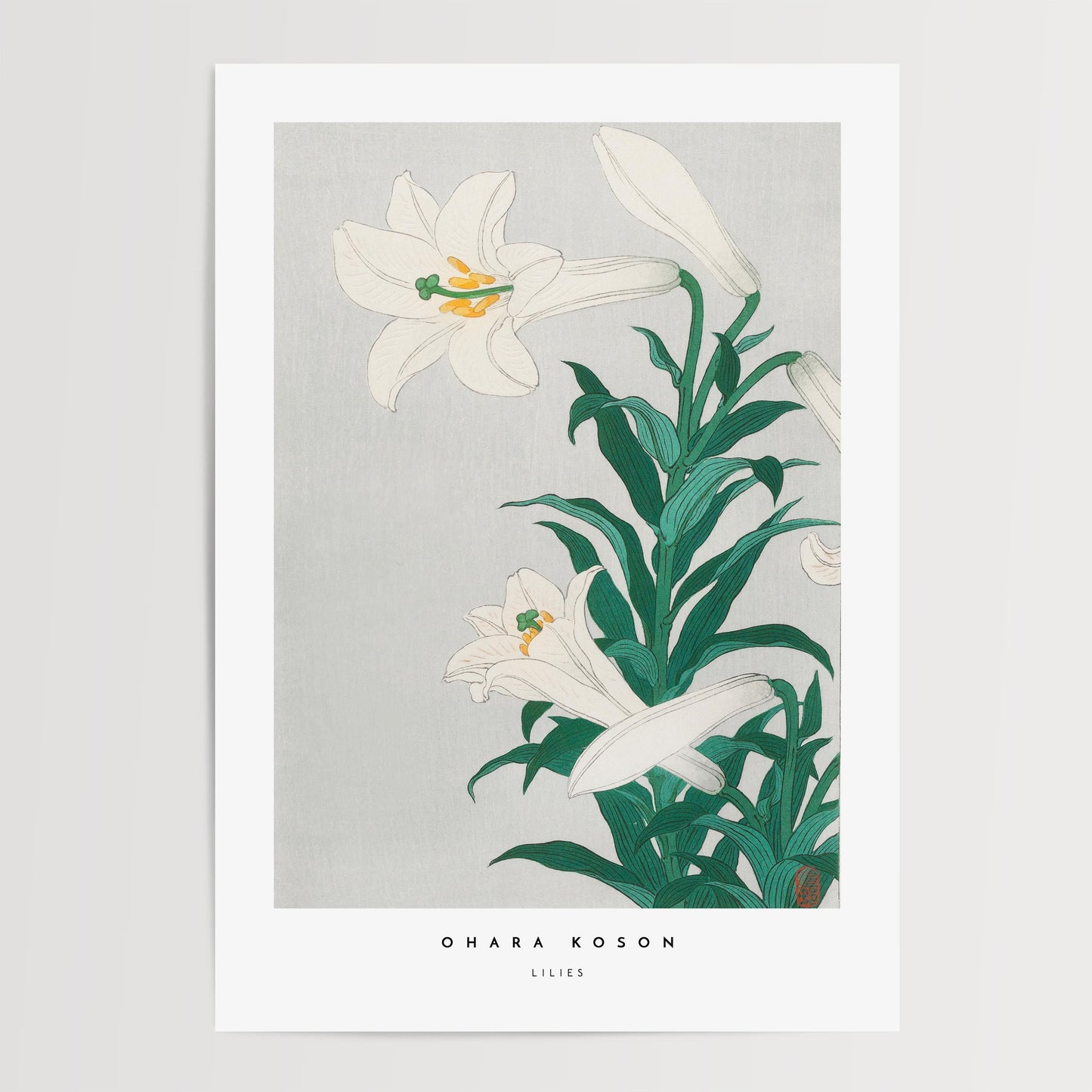 Ohara Koson - Lilies Art Print