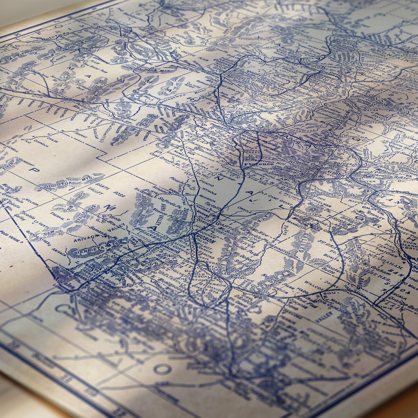 The image is a detailed map of a region, with various geographical features and labels.