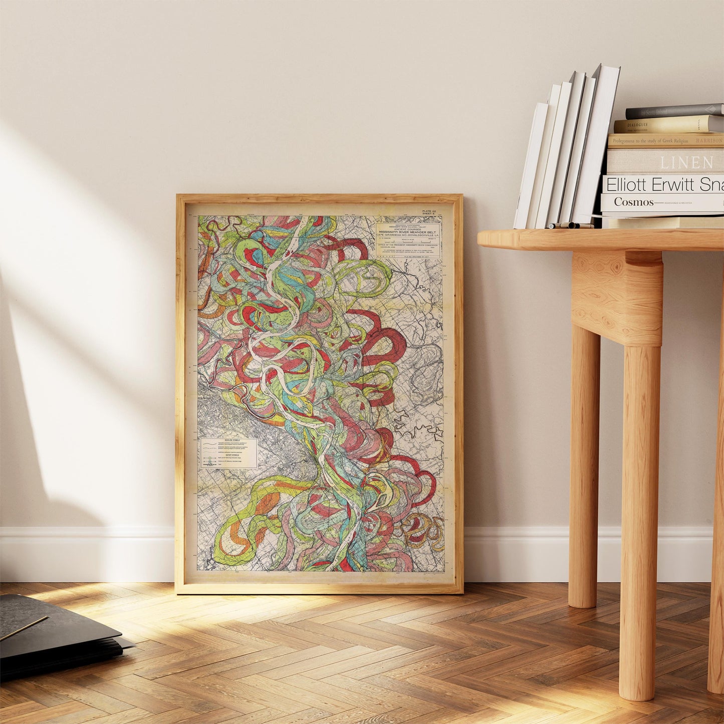 Harold Fisk Mississippi River Map Print, Memphis to Helena, Plate 22, Sheet 6
