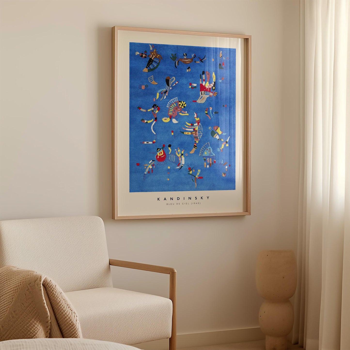 Kandinsky - Bleu De Ciel Print