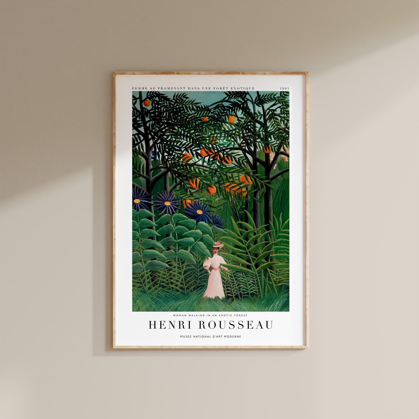 Henri Rousseau - Woman in an Exotic Forest Print
