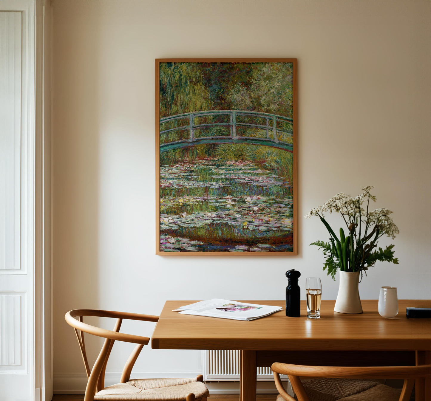 Monet - Water Lily Pond Bridge Print