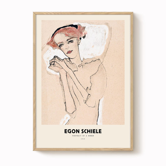 Egon Schiele - No. 288: Portrait of a Young Woman Print