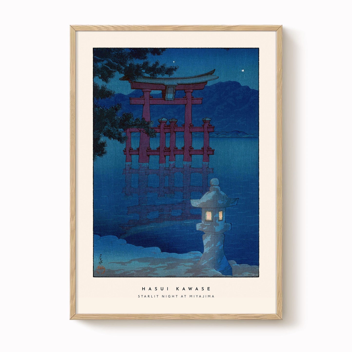 Hasui Kawase - Starlit Night Miyajima Print