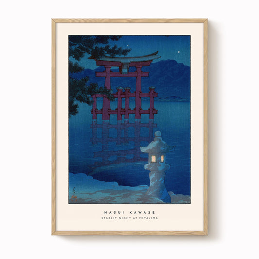 Hasui Kawase - Starlit Night Miyajima Print