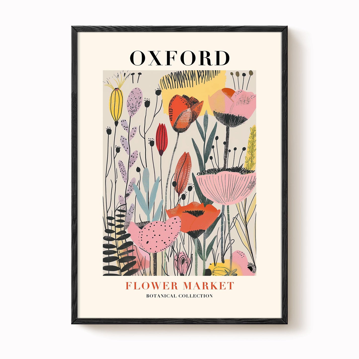 Oxford Flower Market Print