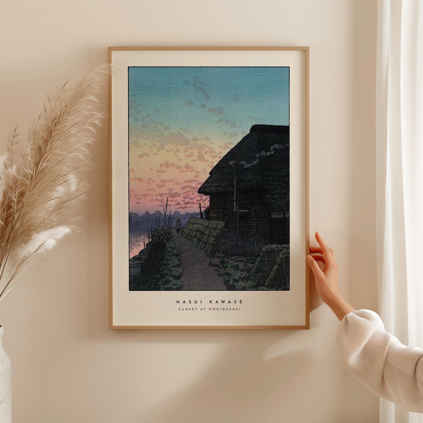 Hasui Kawase - Sunset Morigasaki Print