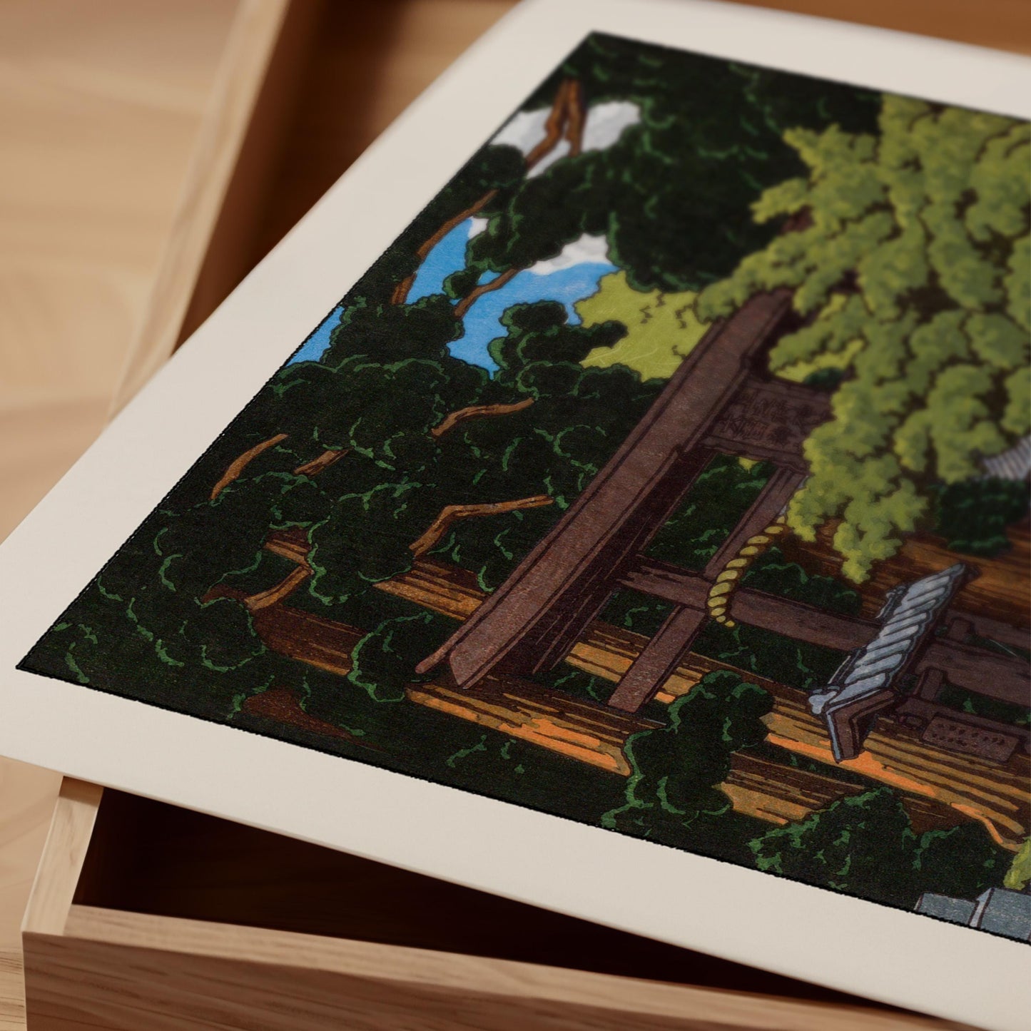 Hasui Kawase Moon At Gamo Print