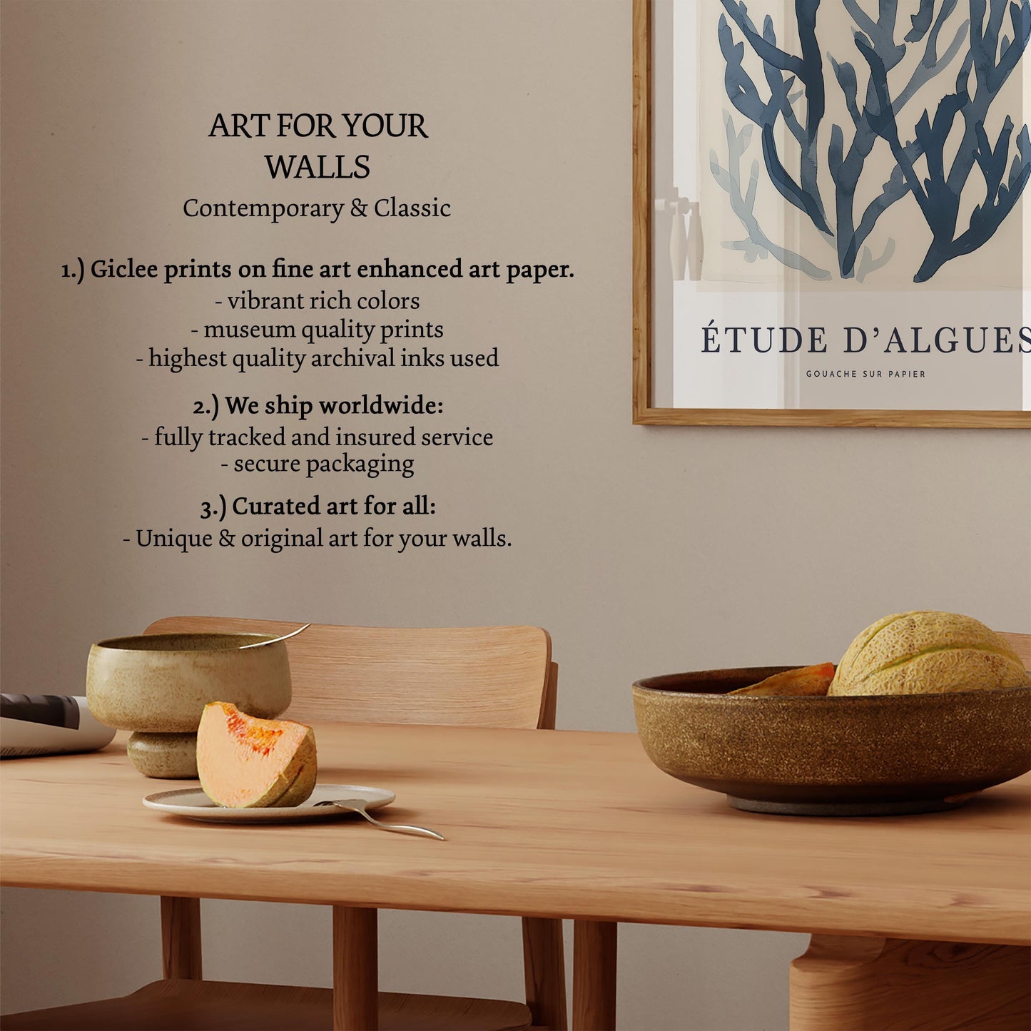 Seaweed Wall Art No 3 Print