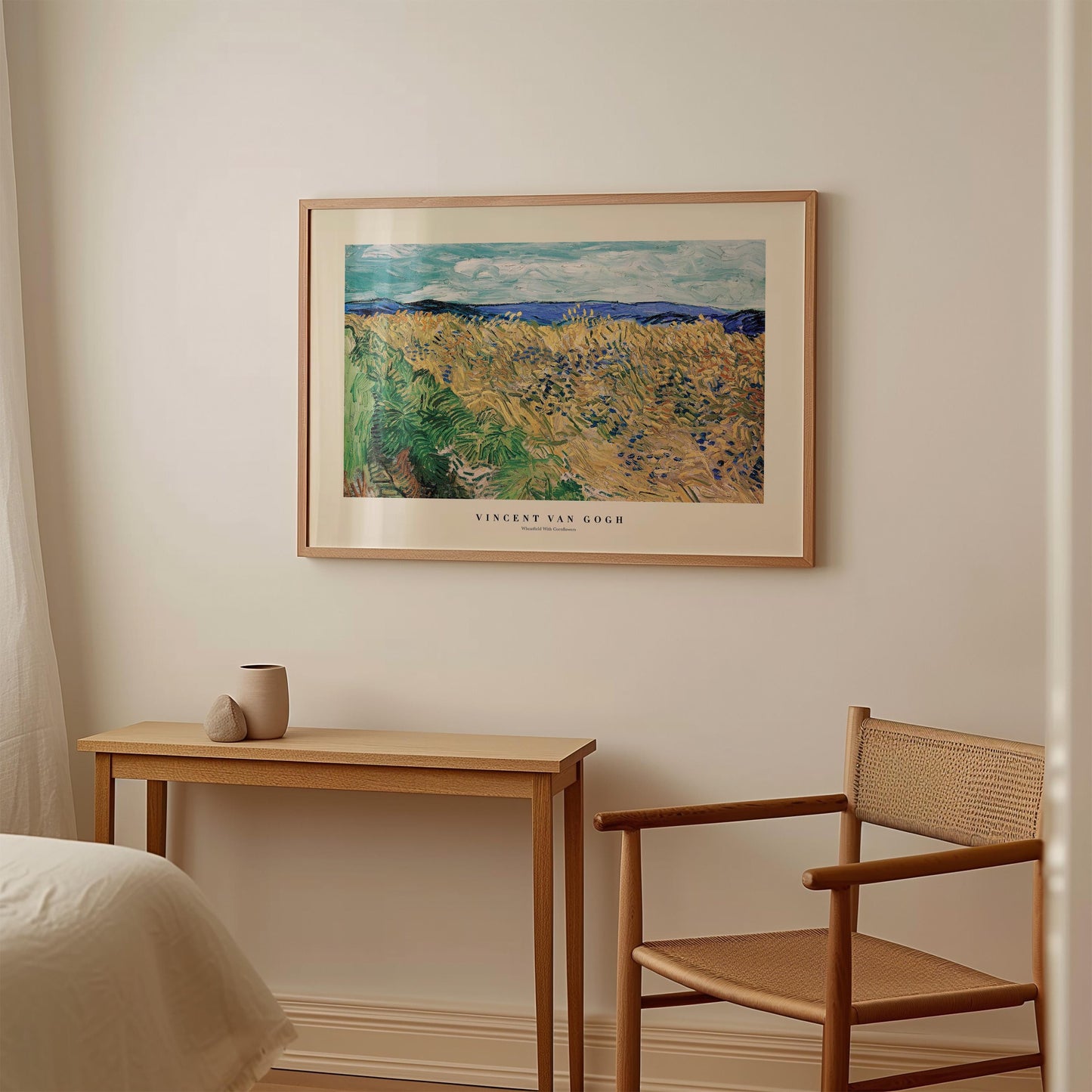 Van Gogh - Wheatfield with Cornflowers Print