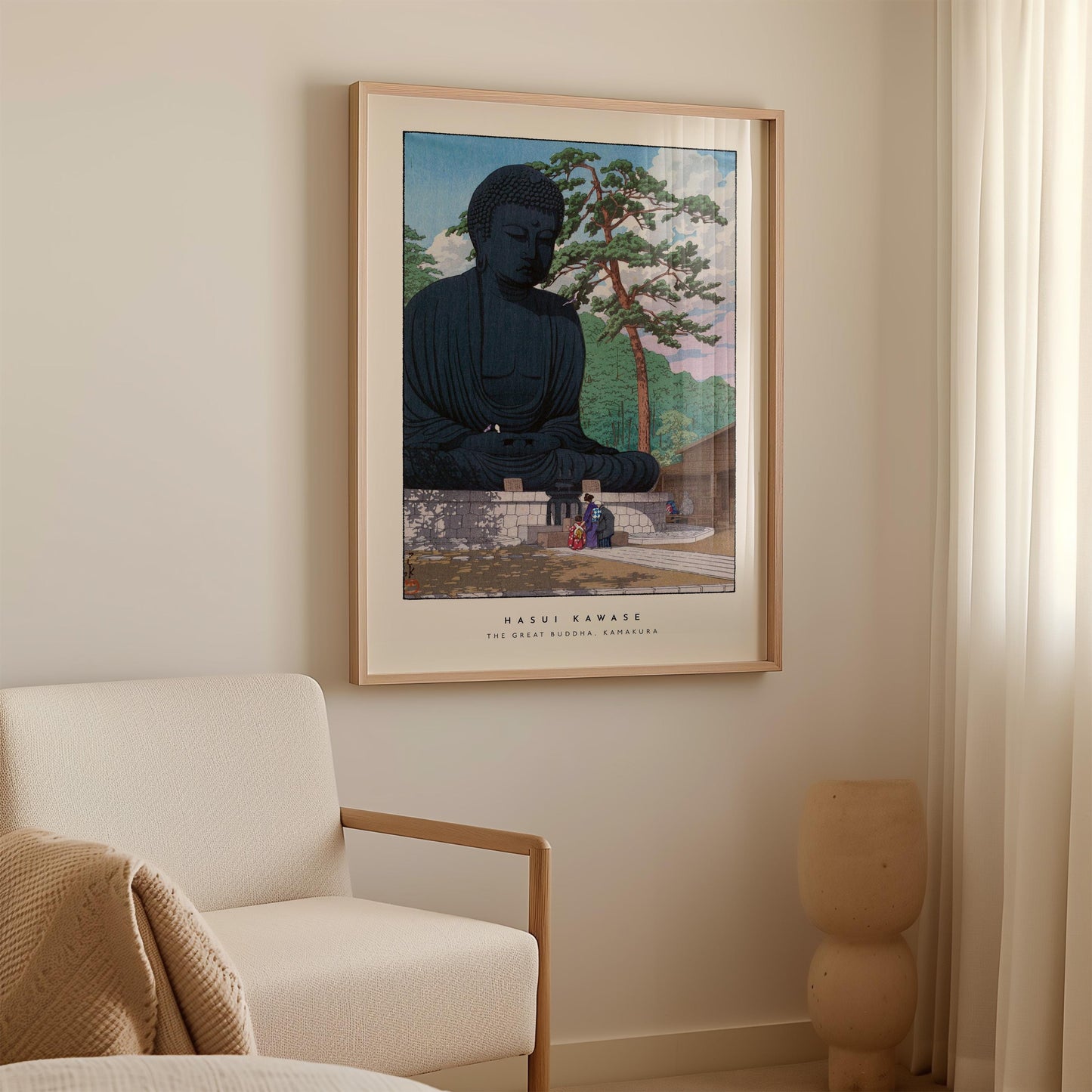 Hasui Kawase - The Great Buddha, Kamakura Print