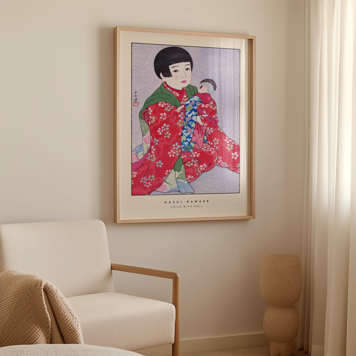 Hasui Kawase - Child With Doll Print