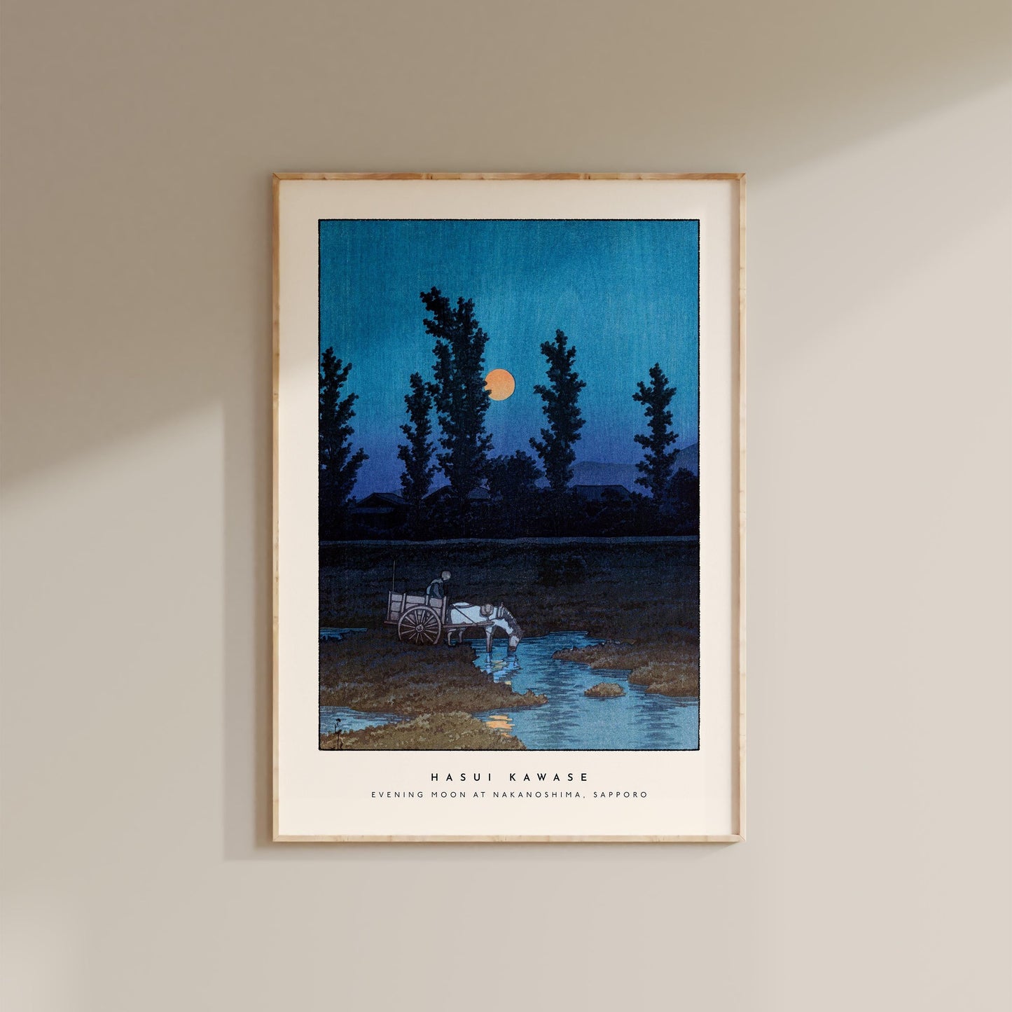 Hasui Kawase - Evening Moon Print