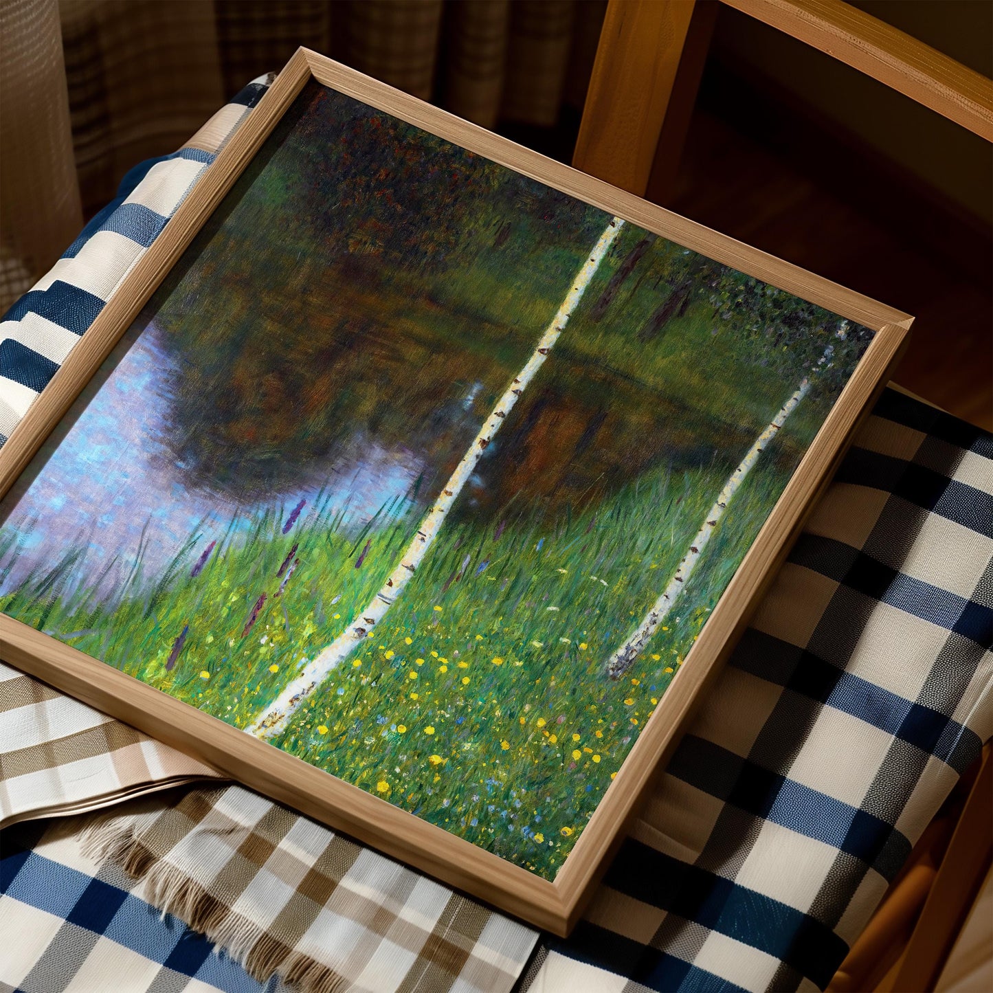Gustav Klimt - Lakeshore with Birches Print