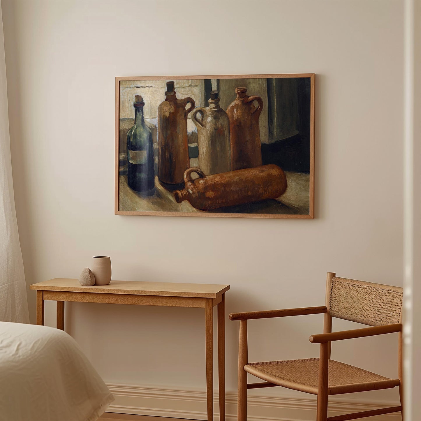 Van Gogh - Still Life with Five Bottles Print